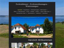 Tablet Screenshot of ferienhaeuser-am-kummerower-see.de